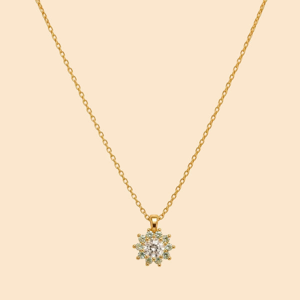 Solitaire Round Pendant Necklace