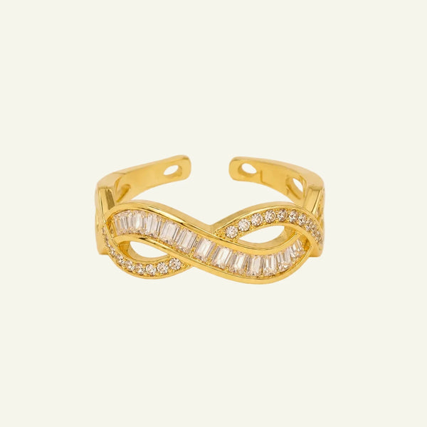 Infinity Diamond Adjustable Ring