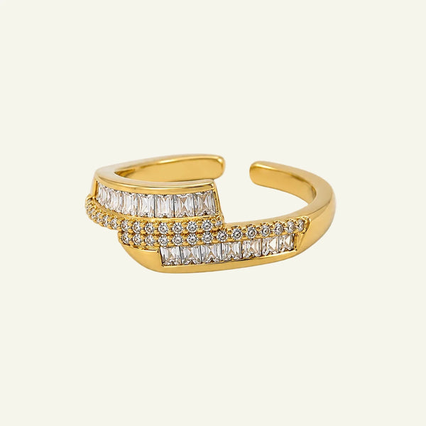 Baguette Wrap Adjustable Ring