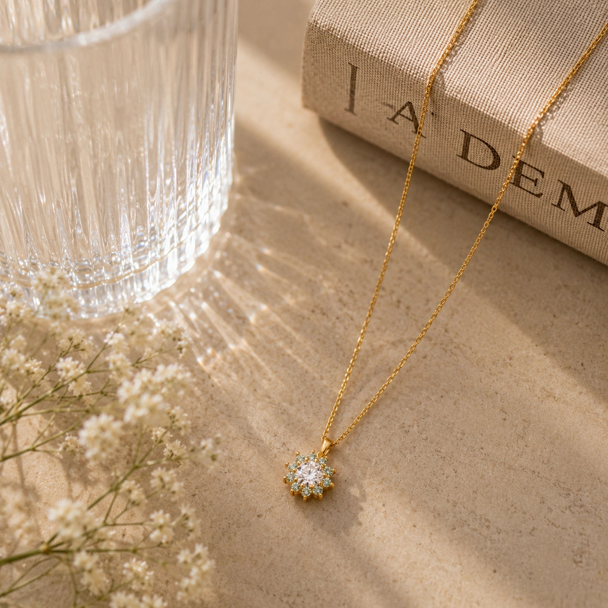 Round Solitaire Necklace
