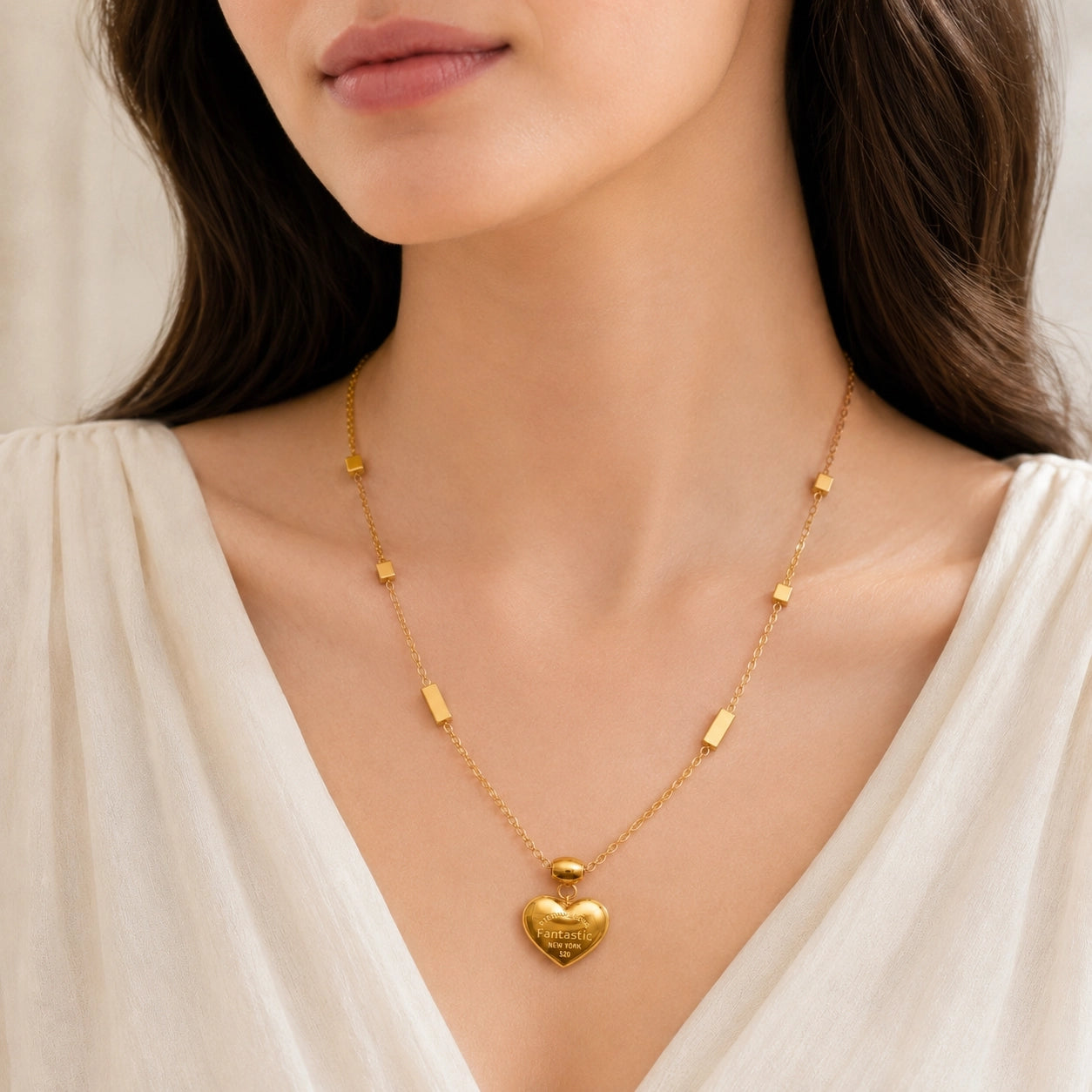 Eternal Love Heart Pendant Necklace