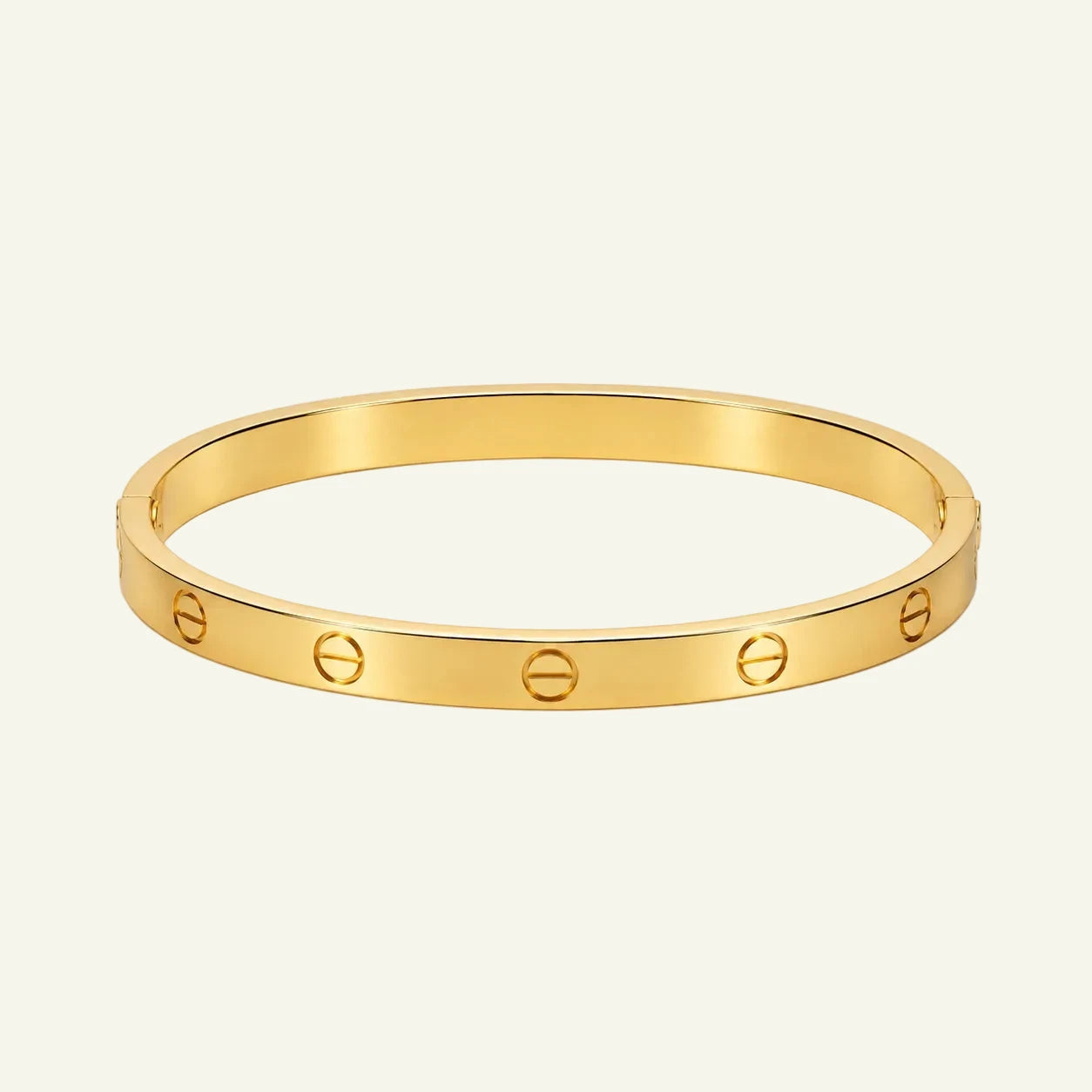 Gold Screw Bangle