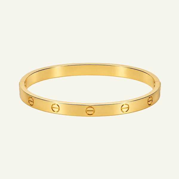 Gold Screw Bangle