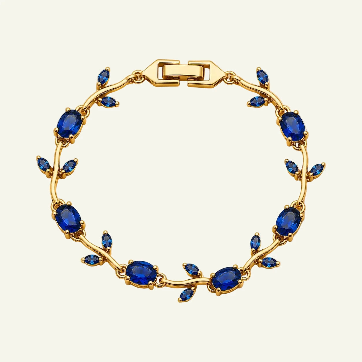 Blue Sapphire Tulip Bracelet