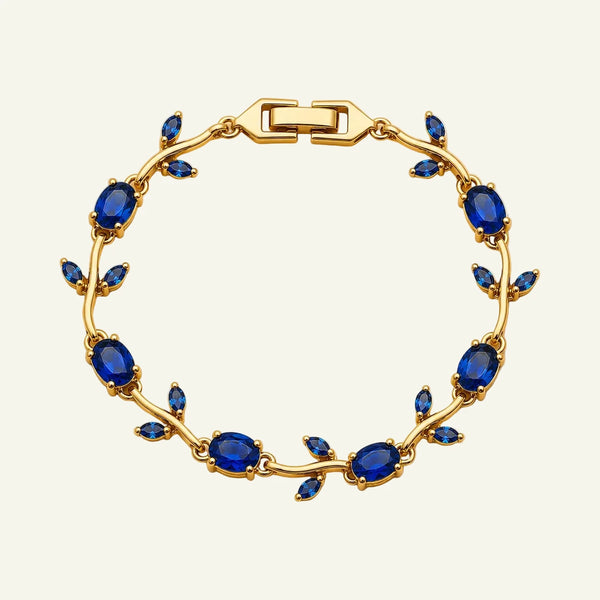 Blue Sapphire Tulip Bracelet