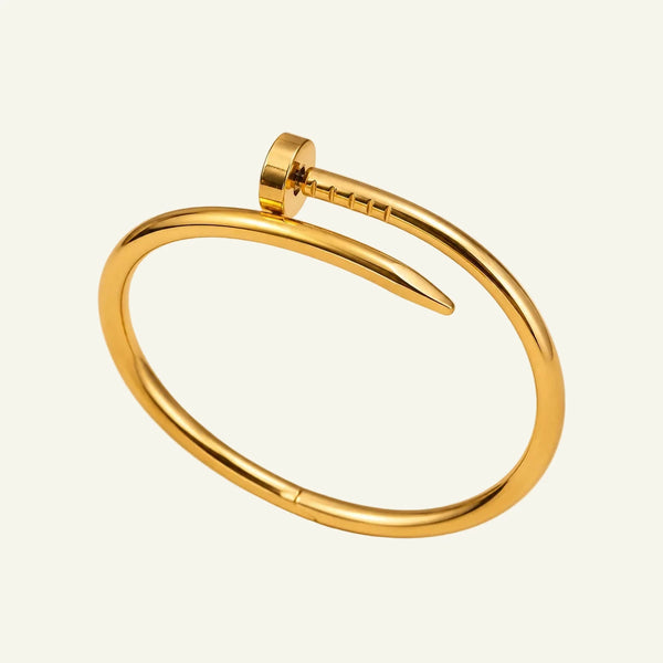 Gold Nail Cuff Kada