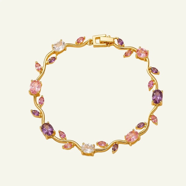 Pink & Purple Tulip Bracelet